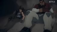 Lara Croft (left) and Jonah Maiava (right) (Image via Netflix)